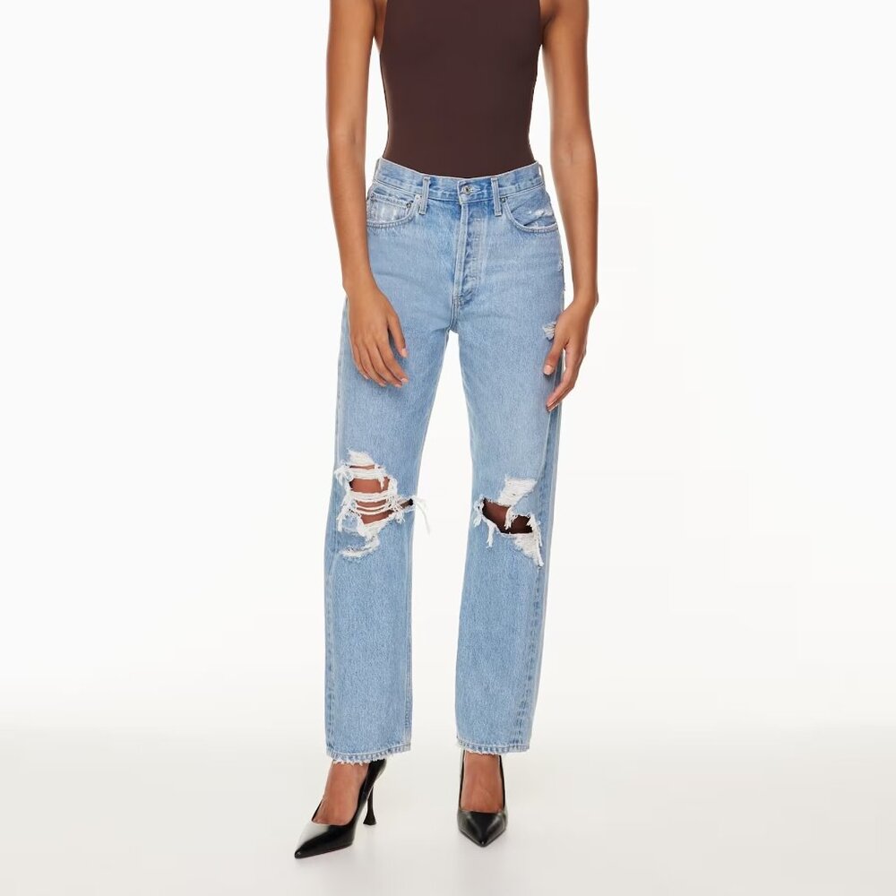 AGOLDE Size 25 90s mid-rise distressed jeans